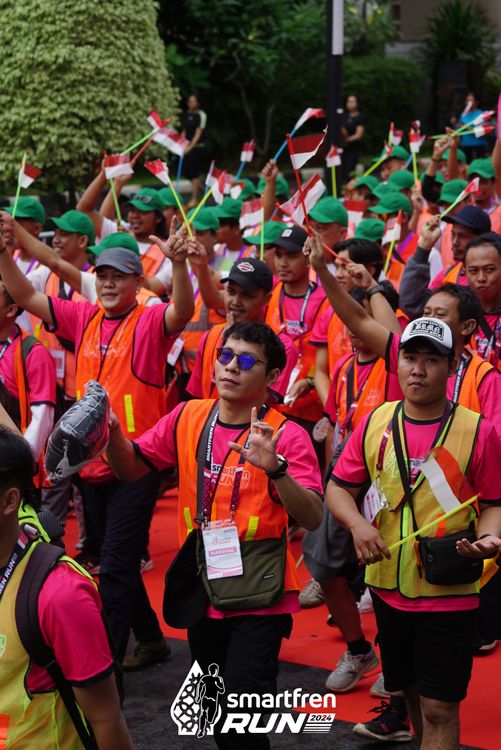Race photo from Smartfren Run 2024