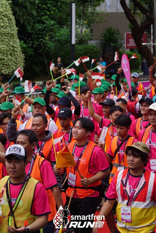 Race photo from Smartfren Run 2024