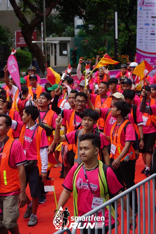 Race photo from Smartfren Run 2024
