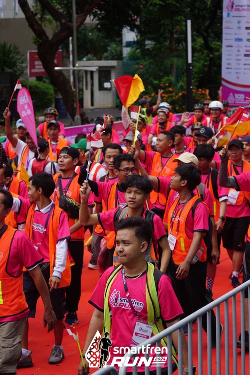 Race photo from Smartfren Run 2024