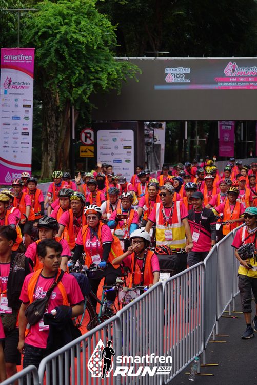 Race photo from Smartfren Run 2024