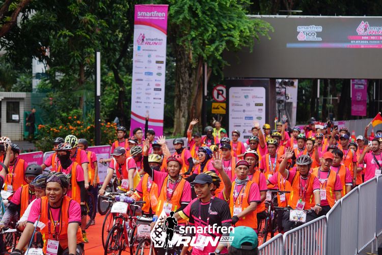 Race photo from Smartfren Run 2024