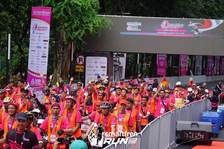 Race photo from Smartfren Run 2024