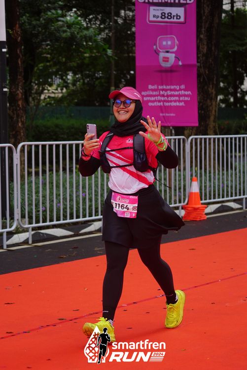 Race photo from Smartfren Run 2024