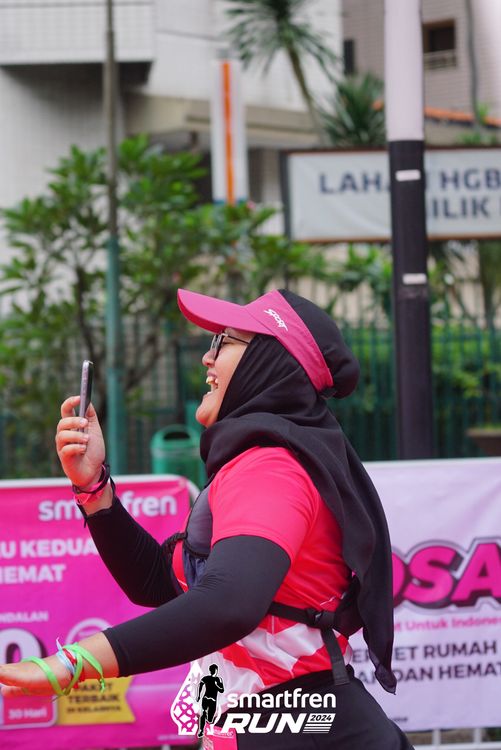 Race photo from Smartfren Run 2024