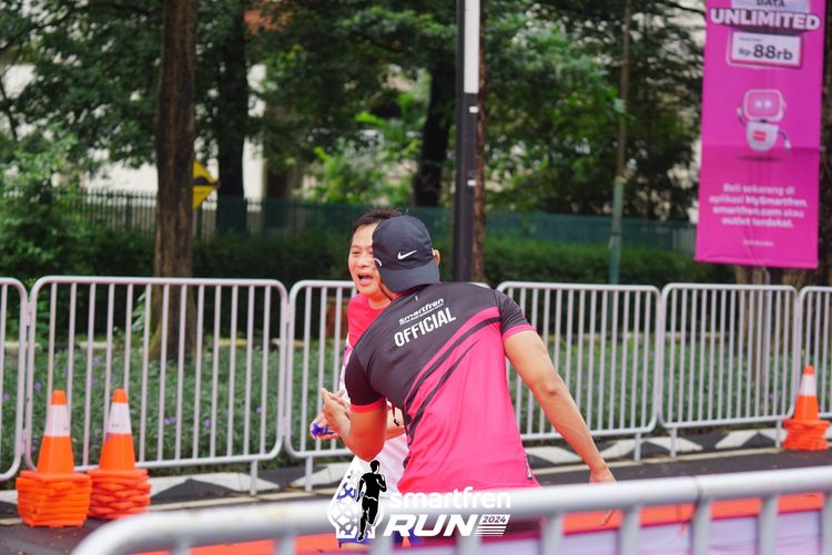 Race photo from Smartfren Run 2024