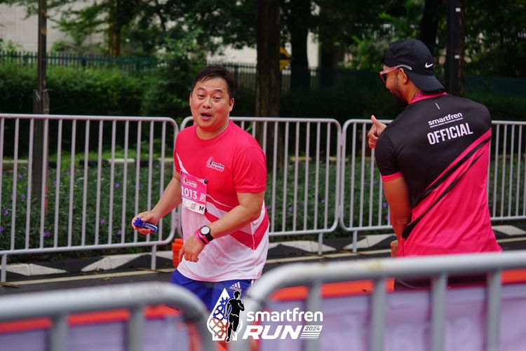 Race photo from Smartfren Run 2024