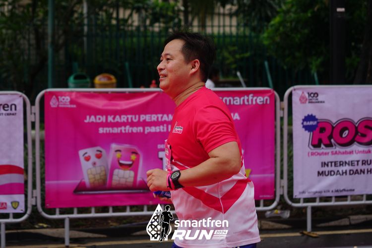 Race photo from Smartfren Run 2024