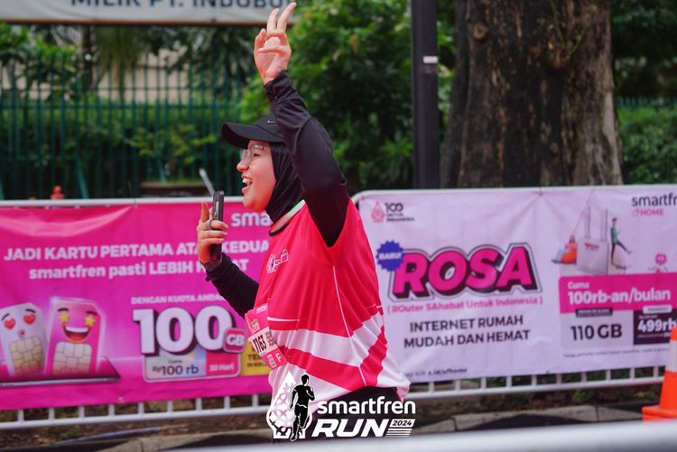 Race photo from Smartfren Run 2024