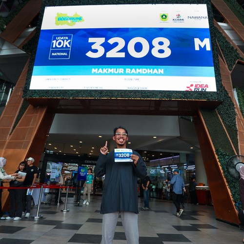 Race photo from BOGORUN 2026