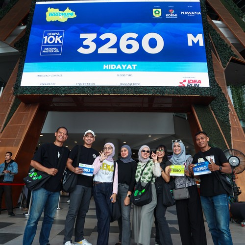 Race photo from BOGORUN 2026