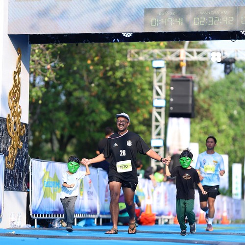 Race photo from BOGORUN 2026