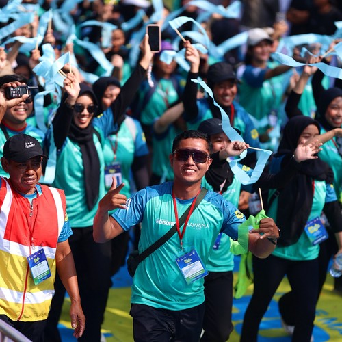 Race photo from BOGORUN 2026