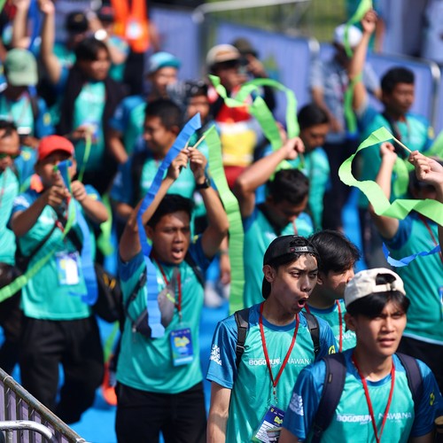Race photo from BOGORUN 2026