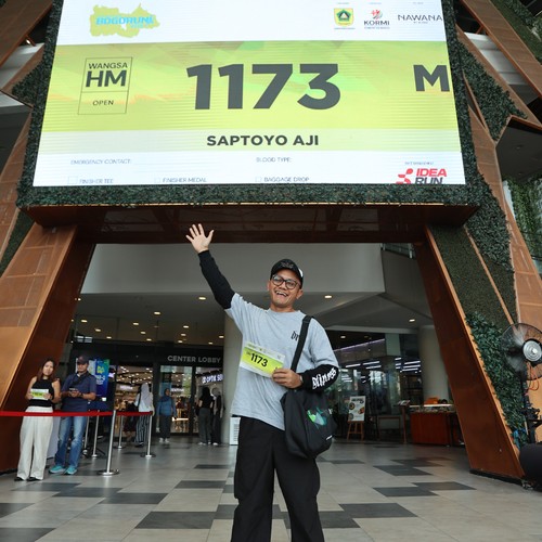 Race photo from BOGORUN 2026