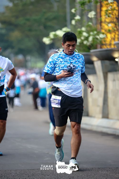 Race photo from Taman Budaya x BOGORUN 2025