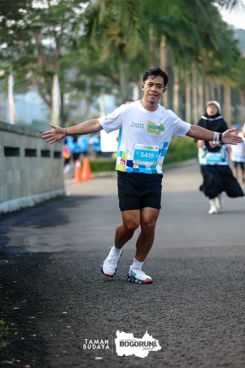 Race photo from Taman Budaya x BOGORUN 2025