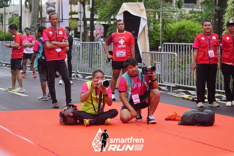 Race photo from Smartfren Run 2024