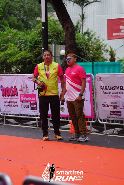 Race photo from Smartfren Run 2024