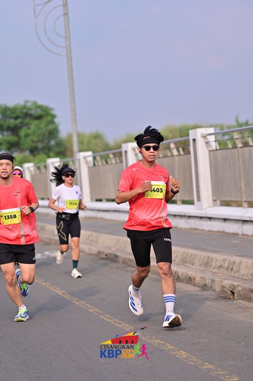 Race photo from CISANGKAN KBP CITY RUN 2025