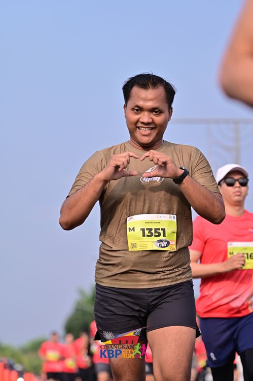 Race photo from CISANGKAN KBP CITY RUN 2025