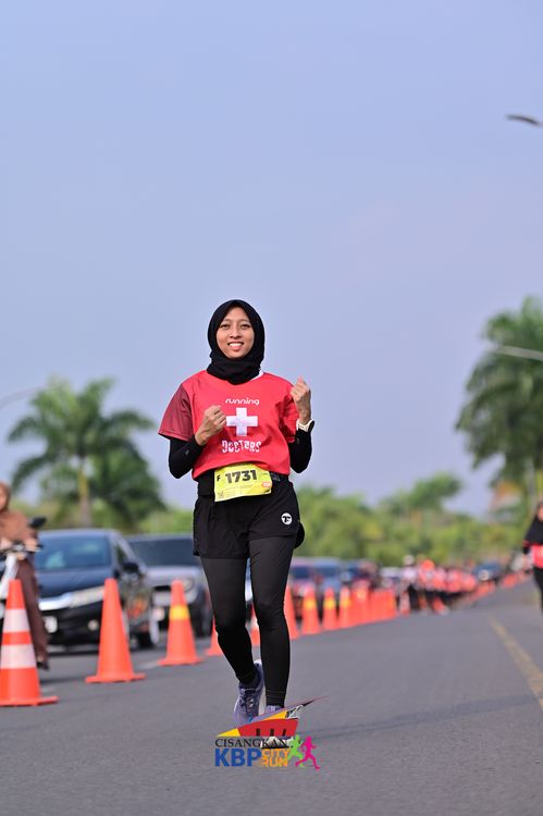 Race photo from CISANGKAN KBP CITY RUN 2025