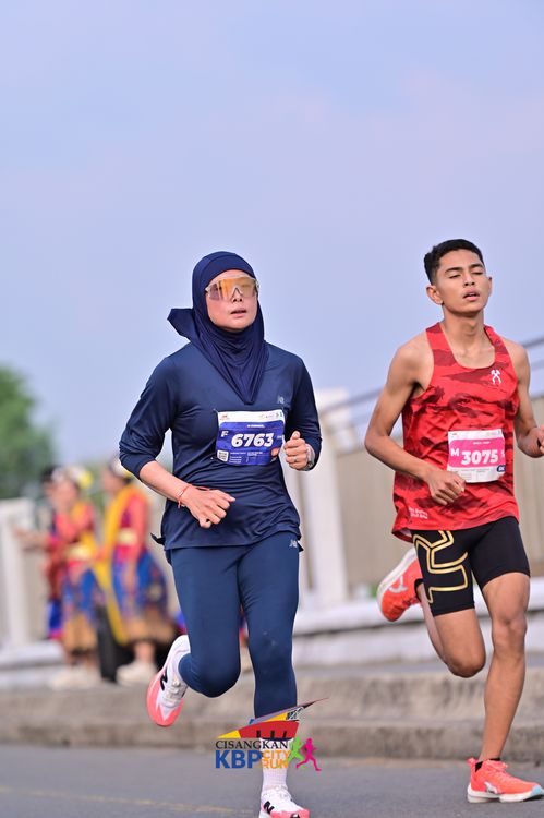 Race photo from CISANGKAN KBP CITY RUN 2025