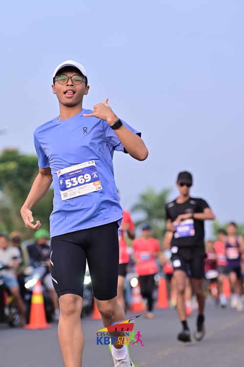 Race photo from CISANGKAN KBP CITY RUN 2025