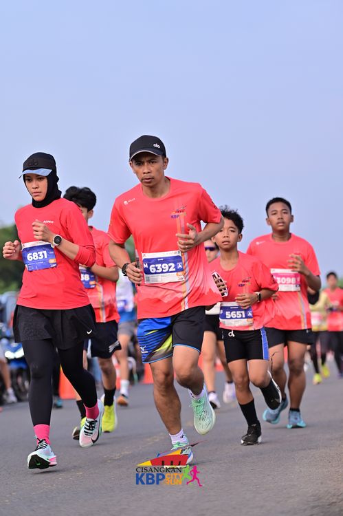 Race photo from CISANGKAN KBP CITY RUN 2025