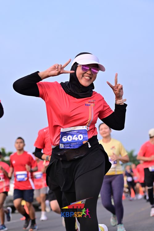 Race photo from CISANGKAN KBP CITY RUN 2025