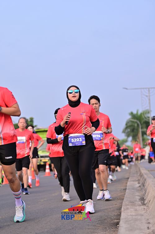 Race photo from CISANGKAN KBP CITY RUN 2025
