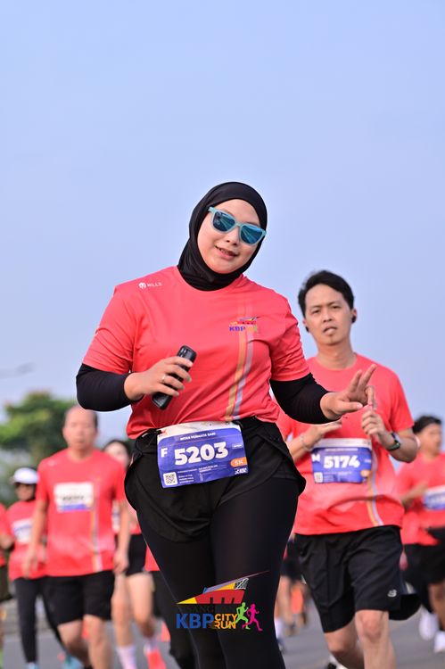 Race photo from CISANGKAN KBP CITY RUN 2025