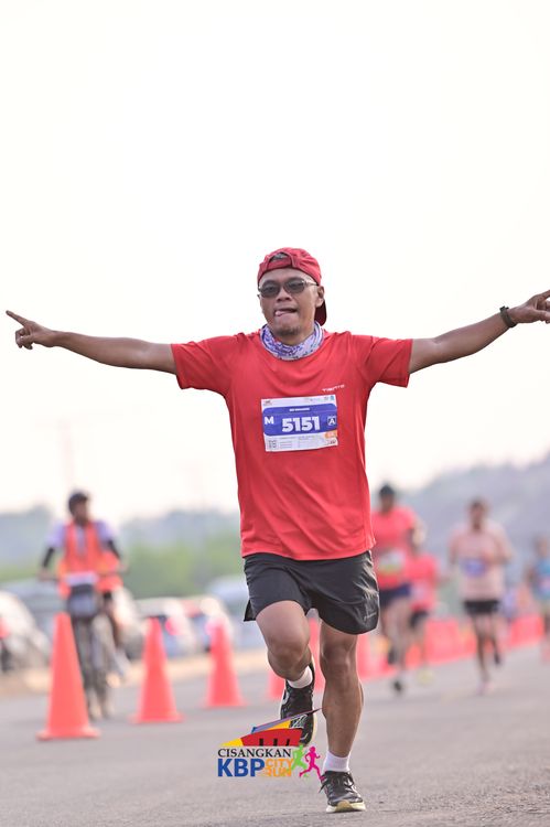 Race photo from CISANGKAN KBP CITY RUN 2025