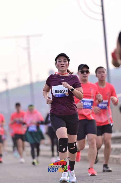 Race photo from CISANGKAN KBP CITY RUN 2025