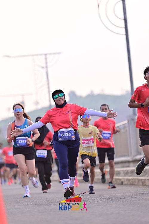 Race photo from CISANGKAN KBP CITY RUN 2025