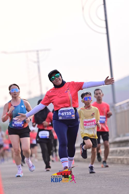 Race photo from CISANGKAN KBP CITY RUN 2025