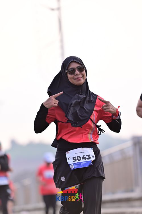 Race photo from CISANGKAN KBP CITY RUN 2025