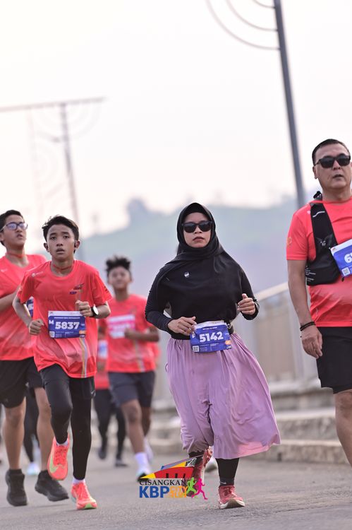 Race photo from CISANGKAN KBP CITY RUN 2025