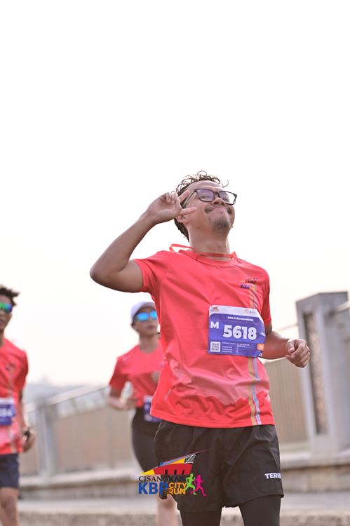 Race photo from CISANGKAN KBP CITY RUN 2025