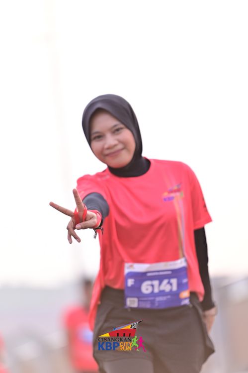 Race photo from CISANGKAN KBP CITY RUN 2025