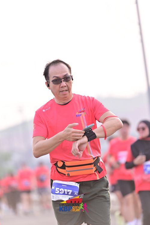 Race photo from CISANGKAN KBP CITY RUN 2025