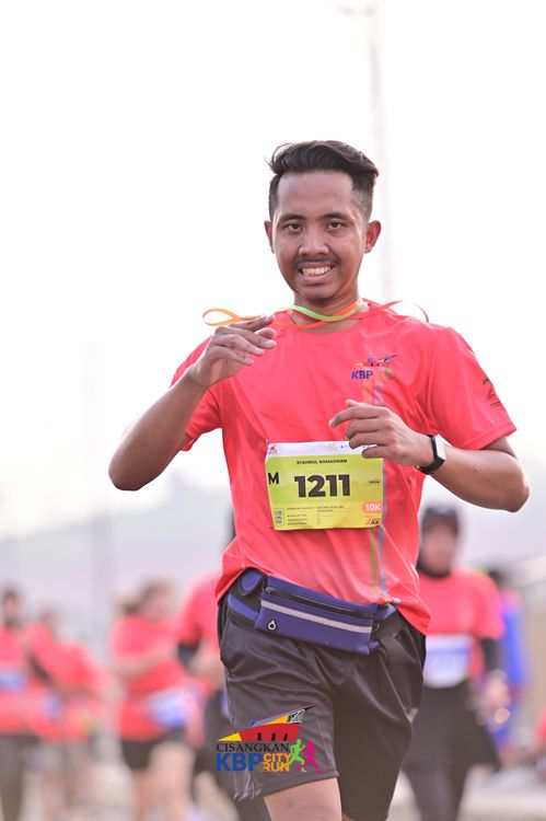 Race photo from CISANGKAN KBP CITY RUN 2025