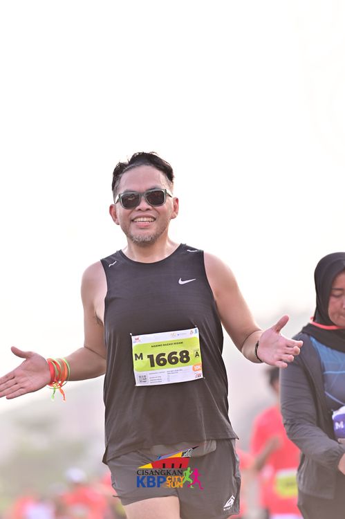 Race photo from CISANGKAN KBP CITY RUN 2025
