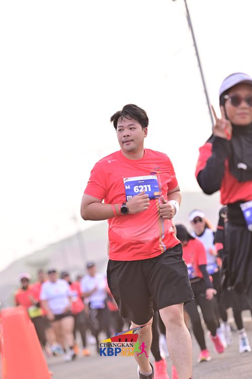 Race photo from CISANGKAN KBP CITY RUN 2025