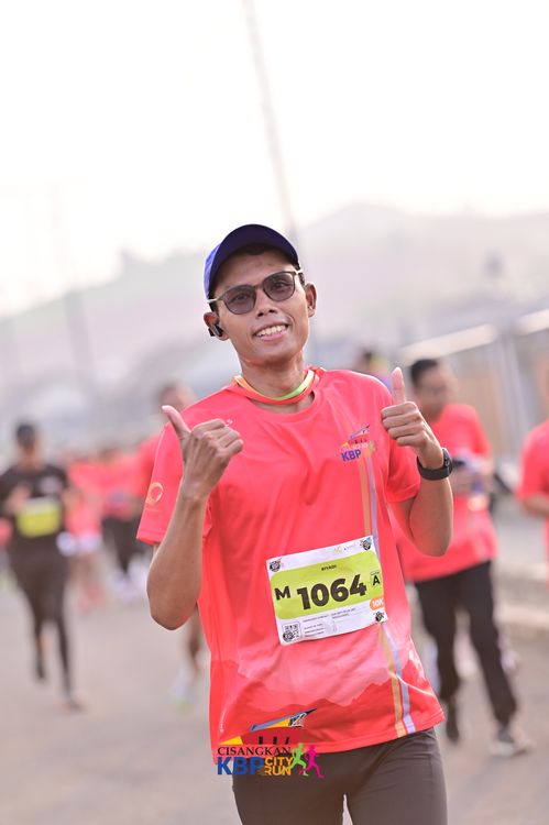 Race photo from CISANGKAN KBP CITY RUN 2025