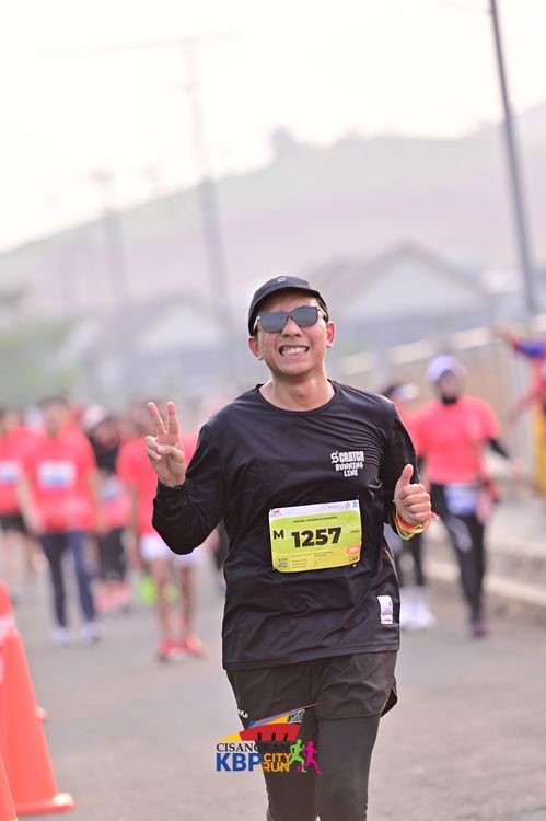 Race photo from CISANGKAN KBP CITY RUN 2025