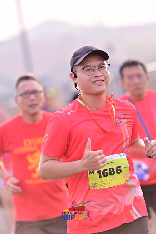 Race photo from CISANGKAN KBP CITY RUN 2025