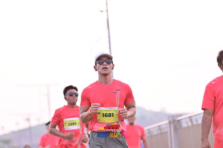 Race photo from CISANGKAN KBP CITY RUN 2025