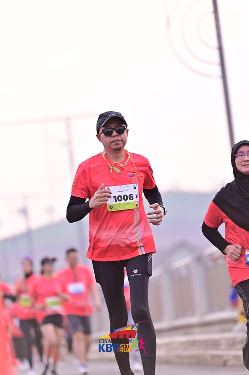 Race photo from CISANGKAN KBP CITY RUN 2025
