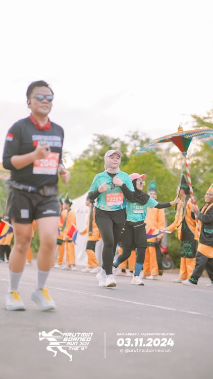 Race photo from Arutmin Borneo Run 2024